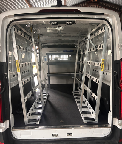 Internal Loading Glass Van Rack