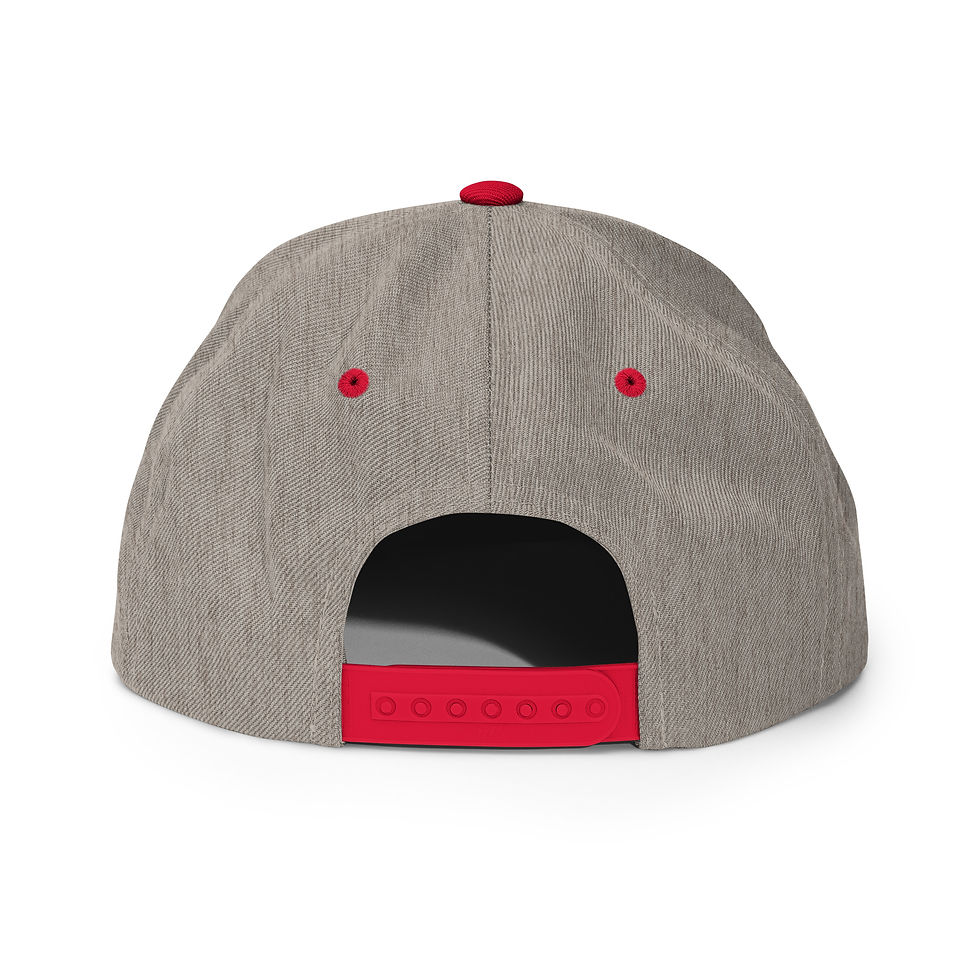 Thumbnail: Snapback Hat (unisex) - 1-colour Logo - Front