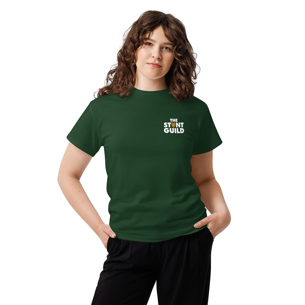 Thumbnail: Dark tee (unisex) - 2-colour Logo - Front & Back