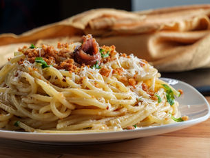 Chef Gianluca Deiana Abis: Spaghetti Ai Filetti Di Acciughe/ Spaghetti with Anchovies