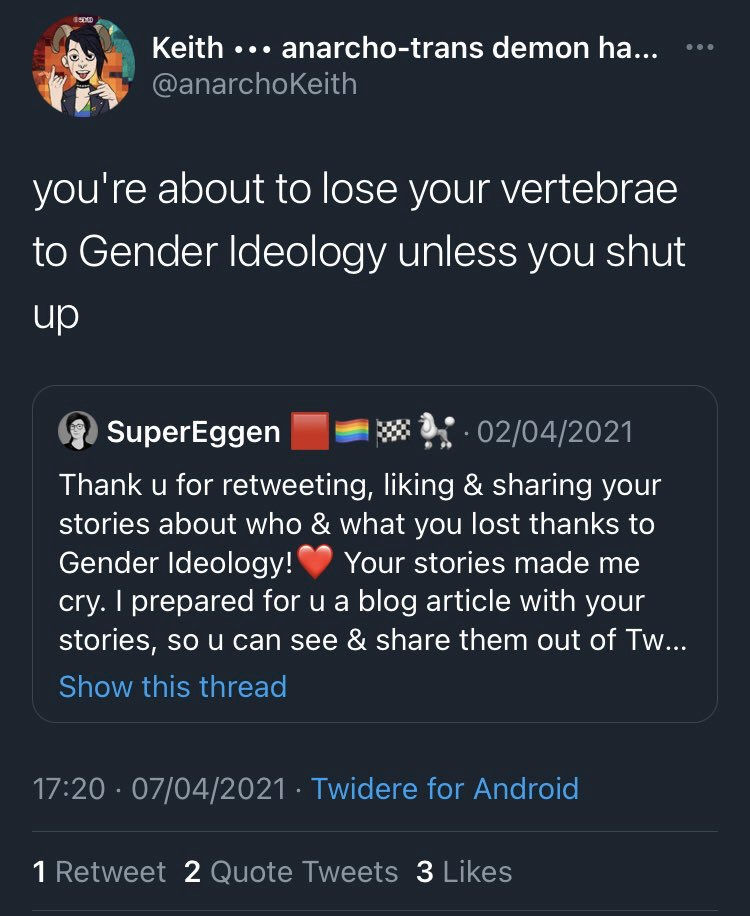 trans activists attacks gender ideology hate eggen blog vigil for the lost