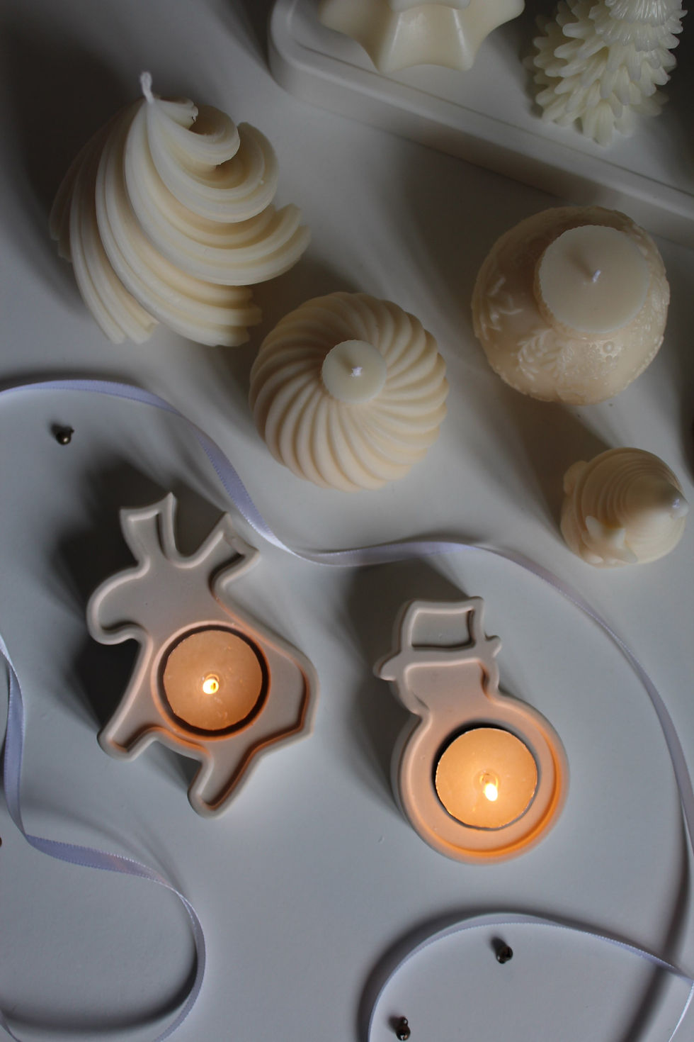 Thumbnail: Stoneware Tealight Duo Gift Set 
