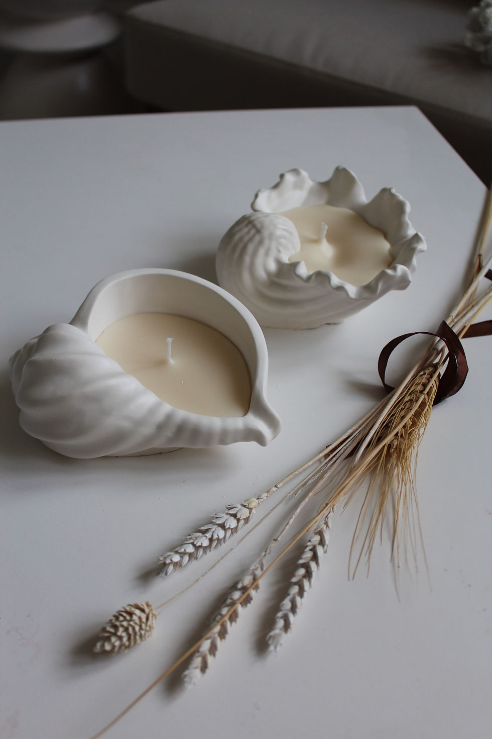 Thumbnail: Large Seashell Candles 
