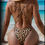 Thumbnail: Cheetah Print Sexy Thong Monokini Swimsuit Feminine