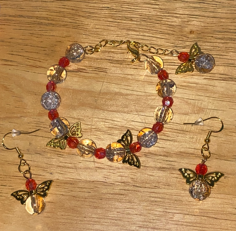 Thumbnail: Bracelet and earrings set