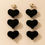 Thumbnail: Black Love Velvet Long Earrings