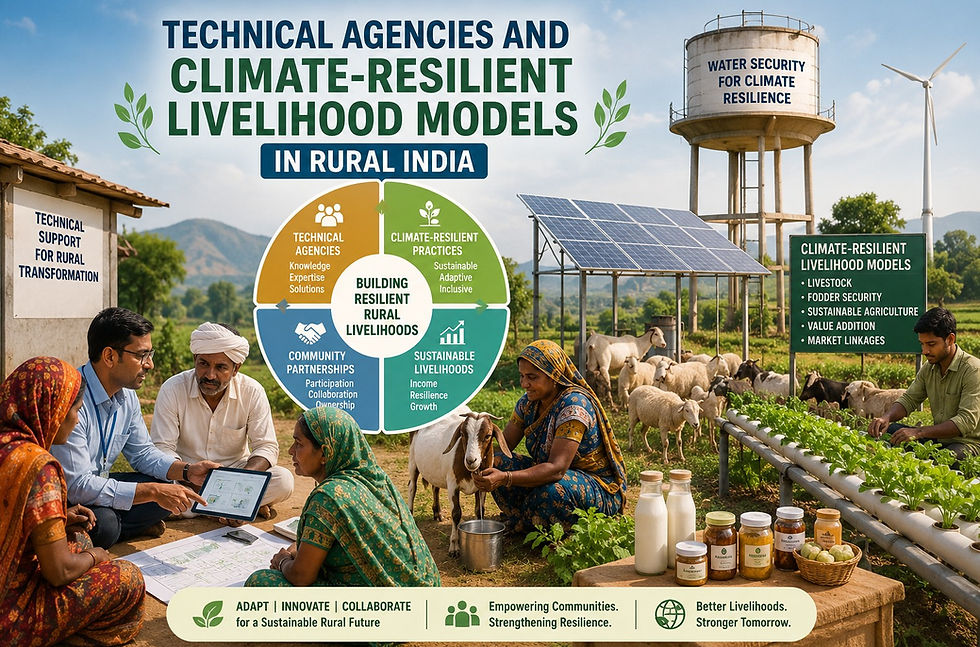 Technical Agencies and Climate-Resilient Livelihood Models in Rural India