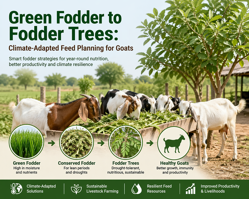 Green Fodder to Fodder Trees: Climate-Adapted Feed Planning for Goats