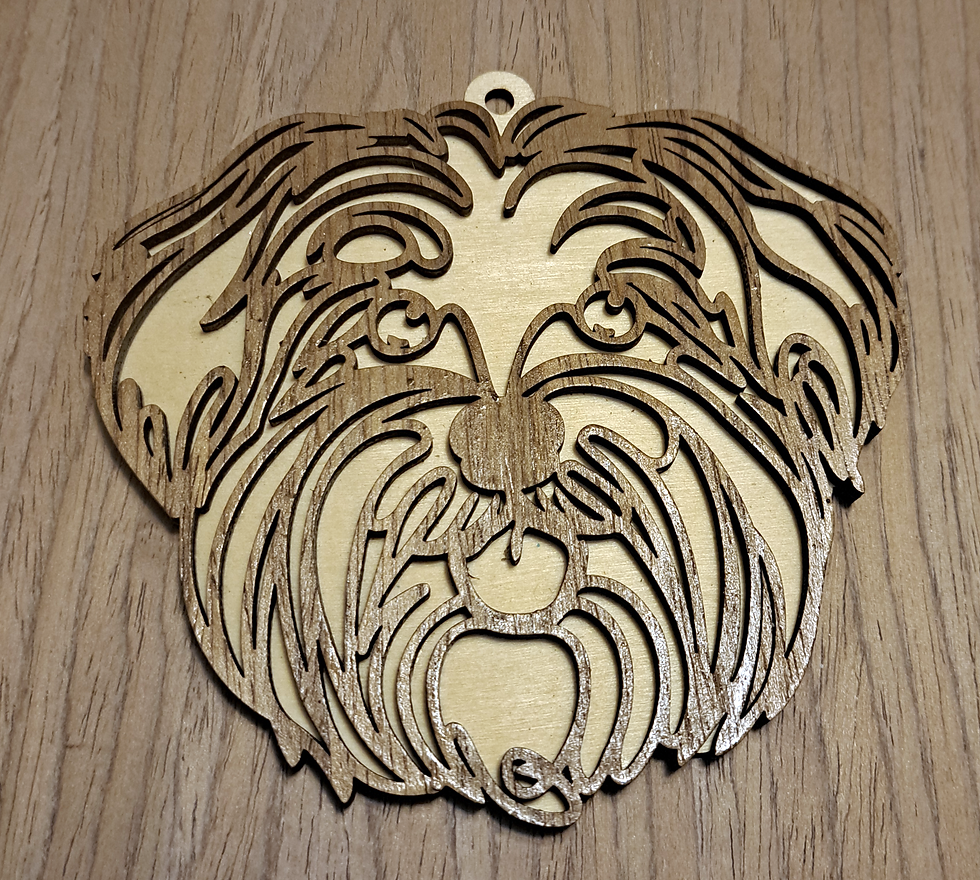 Havanese Portrait 2-layer Wood Ornaments