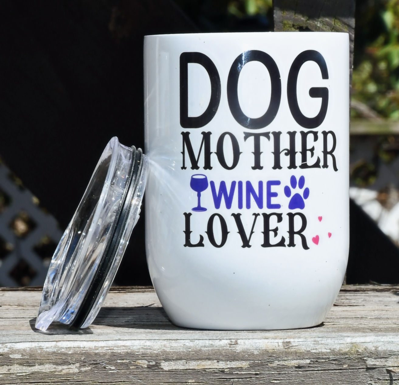 Dog Mother, Wine Lover Wine Tumbler