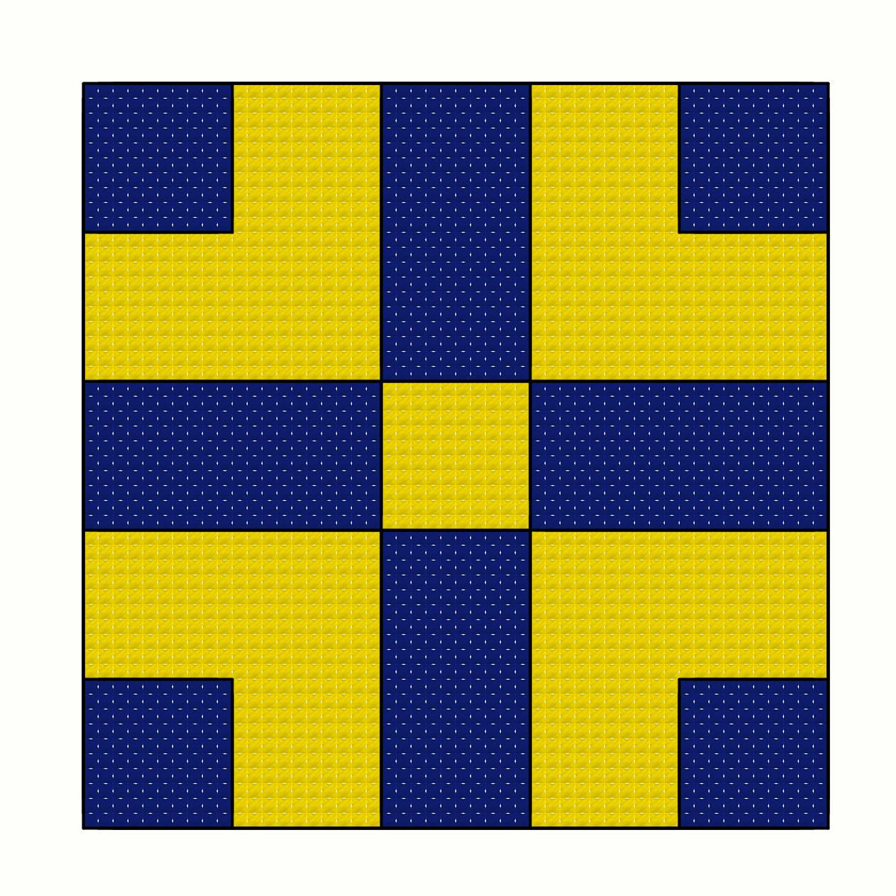 Double V Quilt Pattern Cross Stitch Pattern