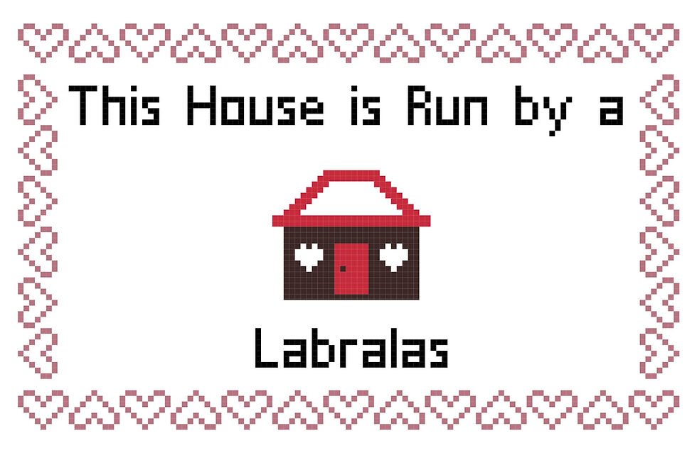 Labralas mixed dog breed counted cross stitch pattern instant download pattern graph needlework dog lover home decor