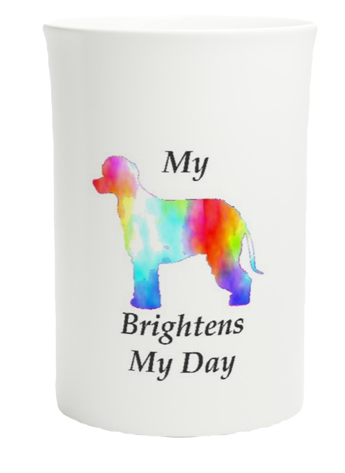 Irish Water Spaniel My Brightens My Day Ceramic Slim Mug