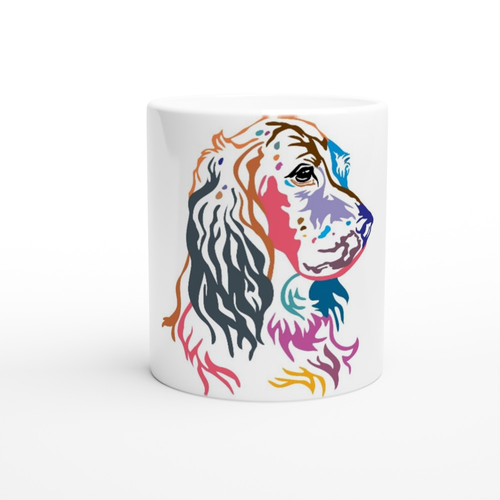 English Setter Rainbow Portrait Mugs Capricorn Run Farm