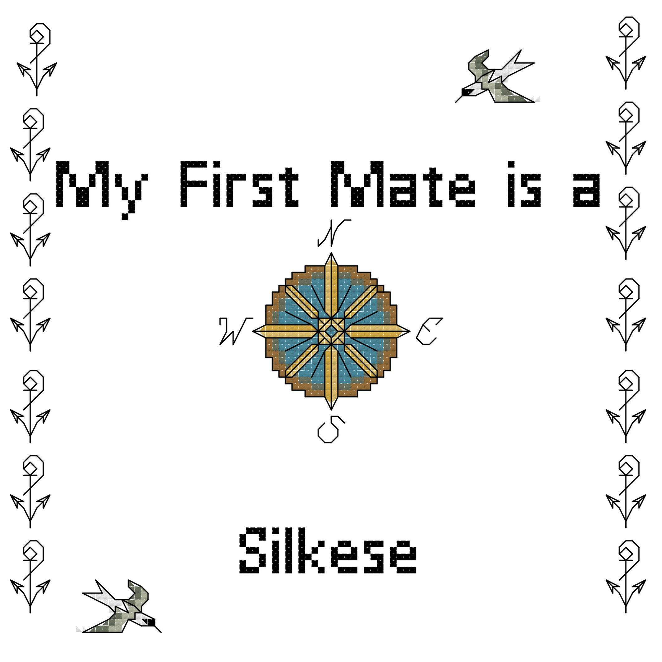 Silkese My First Mate is a Dog Cross Stitch