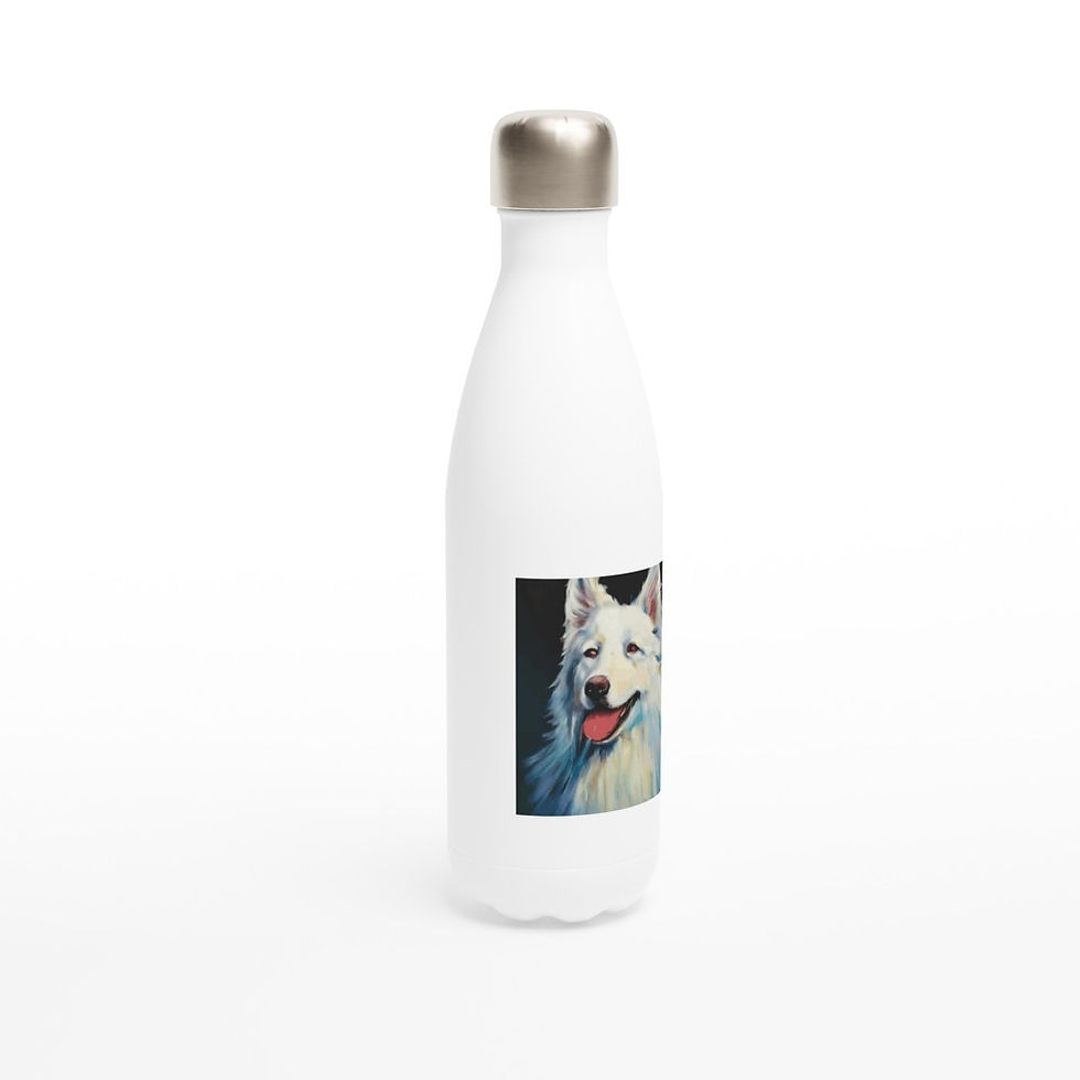 American White Shepherd Stainless Steel Water Bottle