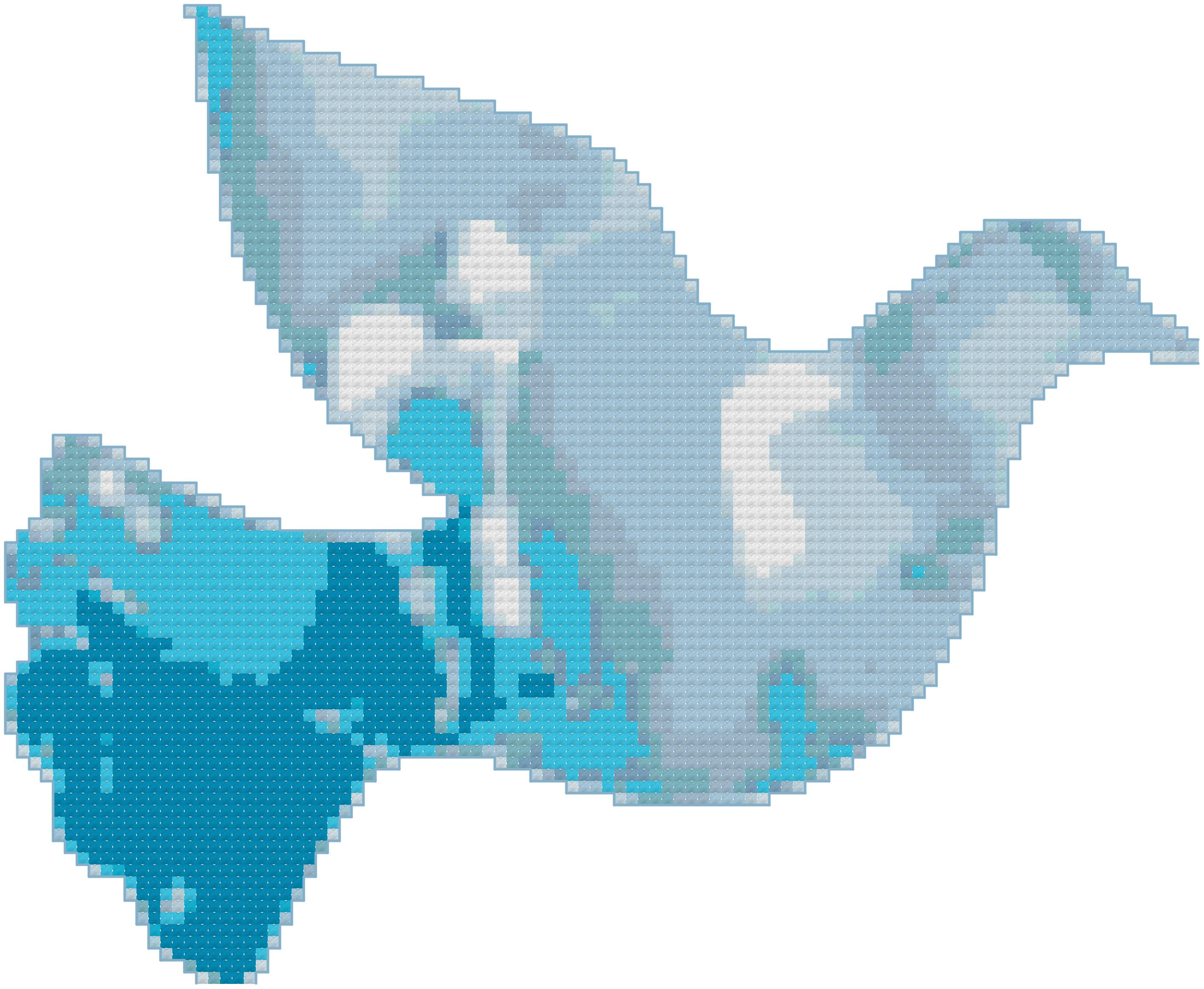 Blue Dove cross stitch
