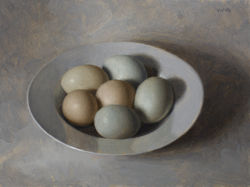 Eggs in Porcelain Bowl