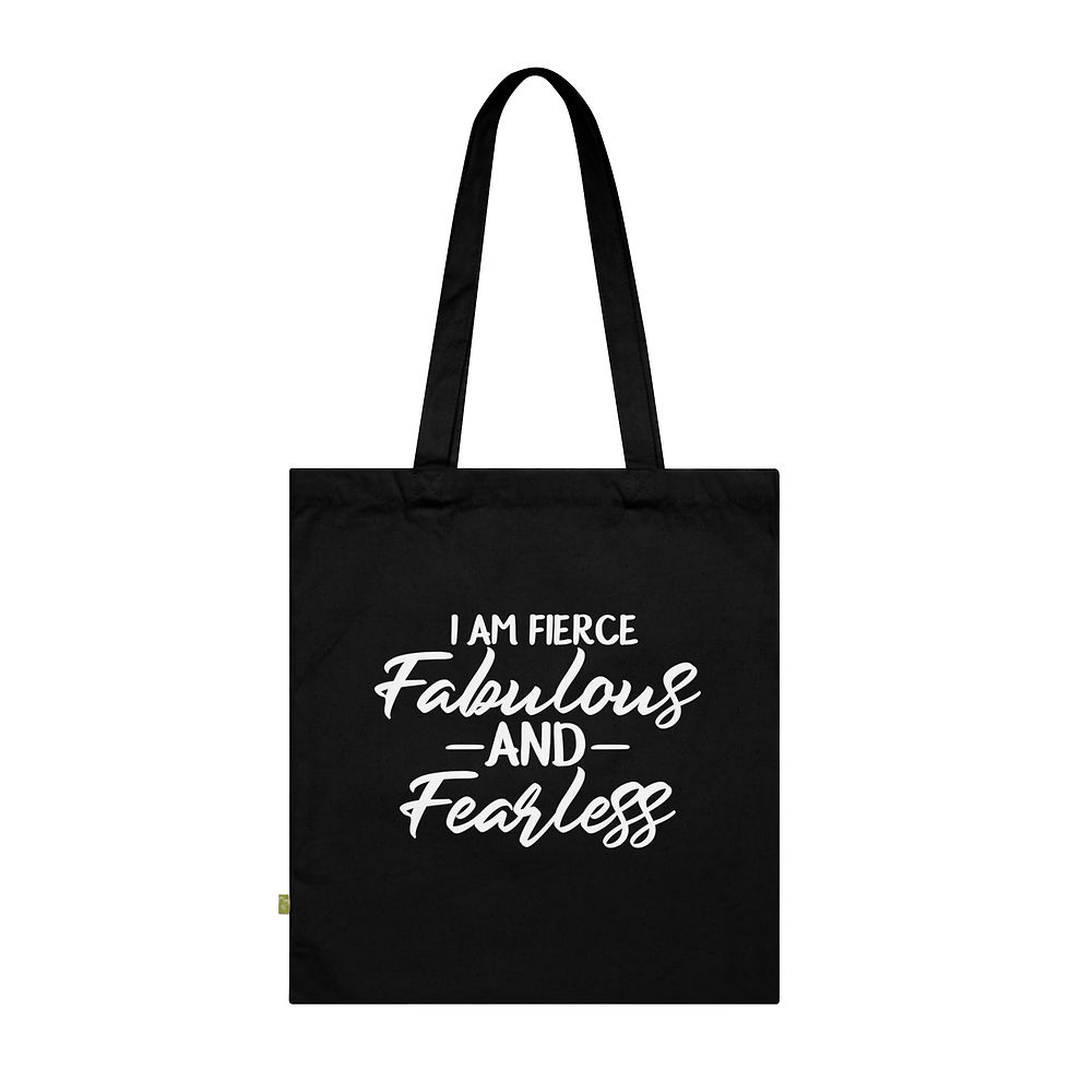 Thumbnail: I Am Fierce Fabulous Fearless Tote Bag