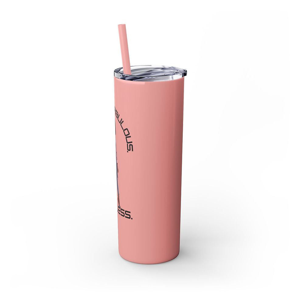 Thumbnail: Tumbler Cup - Fierce Fabulous Fearless Trendy Chic Stylish 20oz with Straw