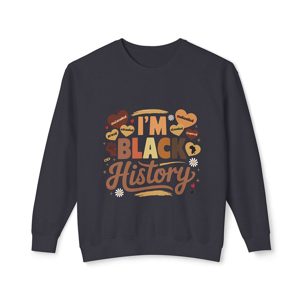 Thumbnail: Black History Lightweight Crewneck Sweatshirt