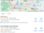 A screenshot of Google maps showing the results of 'interior designer bristol' showing a map and 2 results