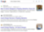 A SERP showing the top organic results for the search 'interior designer reading'