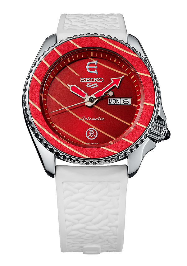 reloj edicion limitada seiko 5 sports x evisen skateboards SRPF95k1