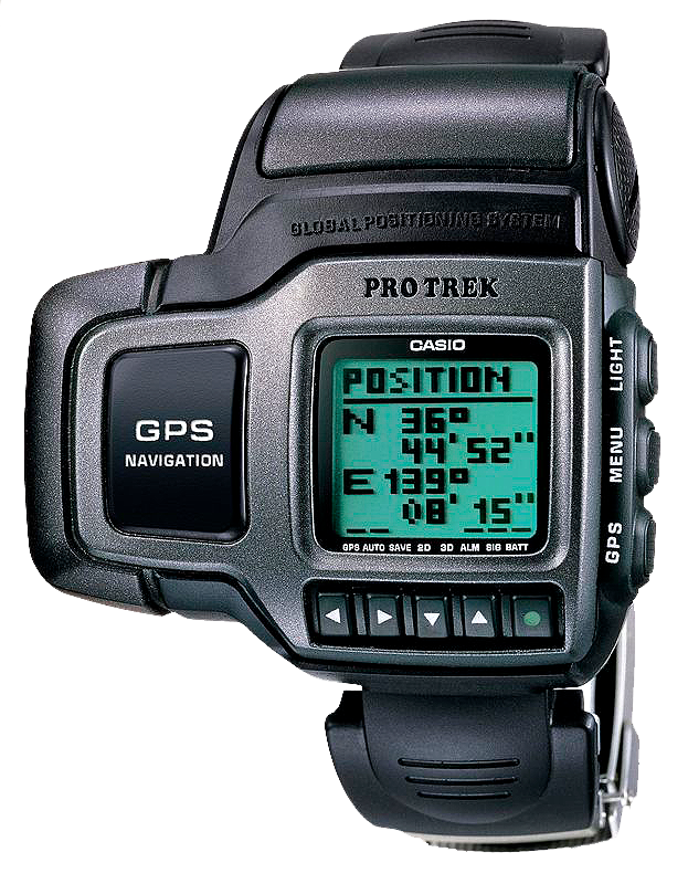 Casio Prt1, primer reloj del mundo con GPS integrado, primer relok Protrek potente