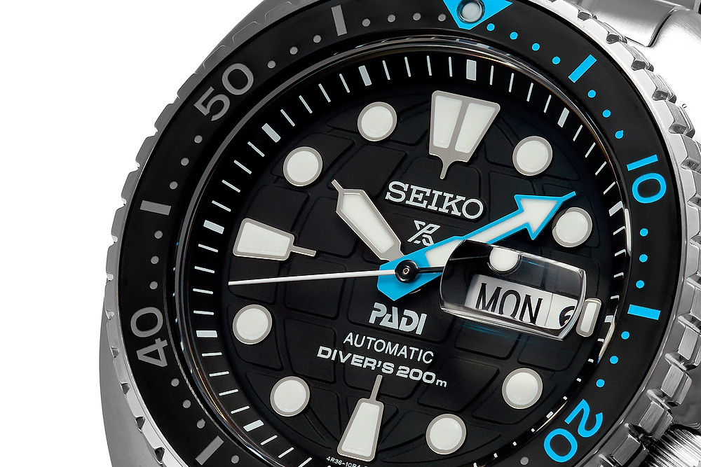 detalle zafiro esfera bisel ceramico prospex padi SRPG19K1