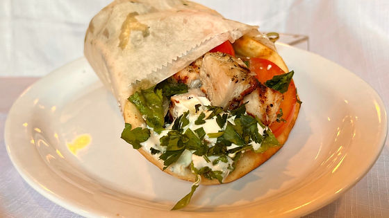 KOSTA’S SOUVLAKI PITA SANDWICH