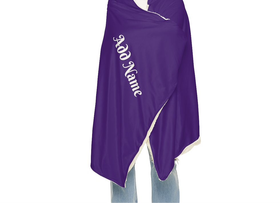 "My Tribe" Hooded Snuggle Blanket and Pillow Set- Design 3