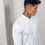 Thumbnail: Le Nouveau Chef Romain Men's Chef Jacket White on Man Side View