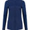 Thumbnail: Le Nouveau Chef Jolie Women's Long Sleeve Chef Jacket Patriot Blue on White Background