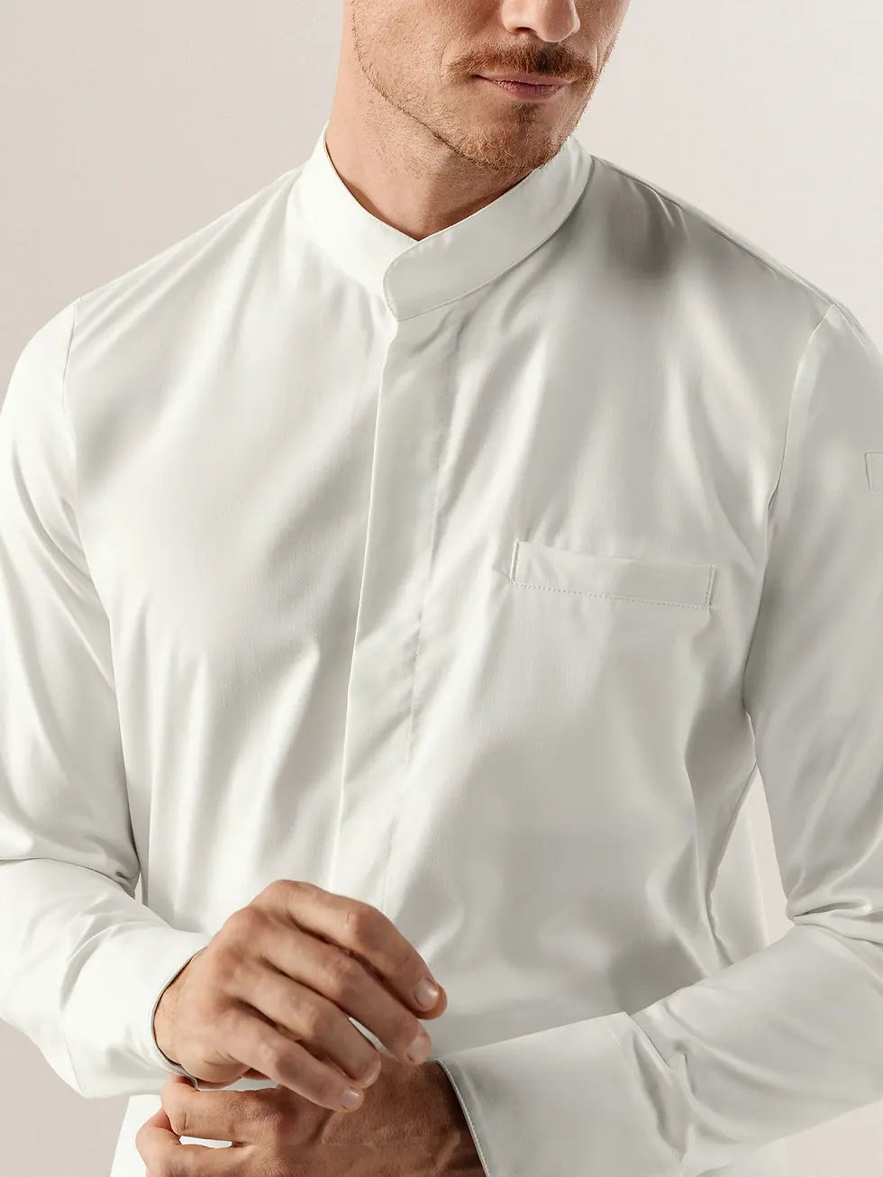 Thumbnail: Le Nouveau Chef Gusto Men's Long Sleeve Chef Jacket