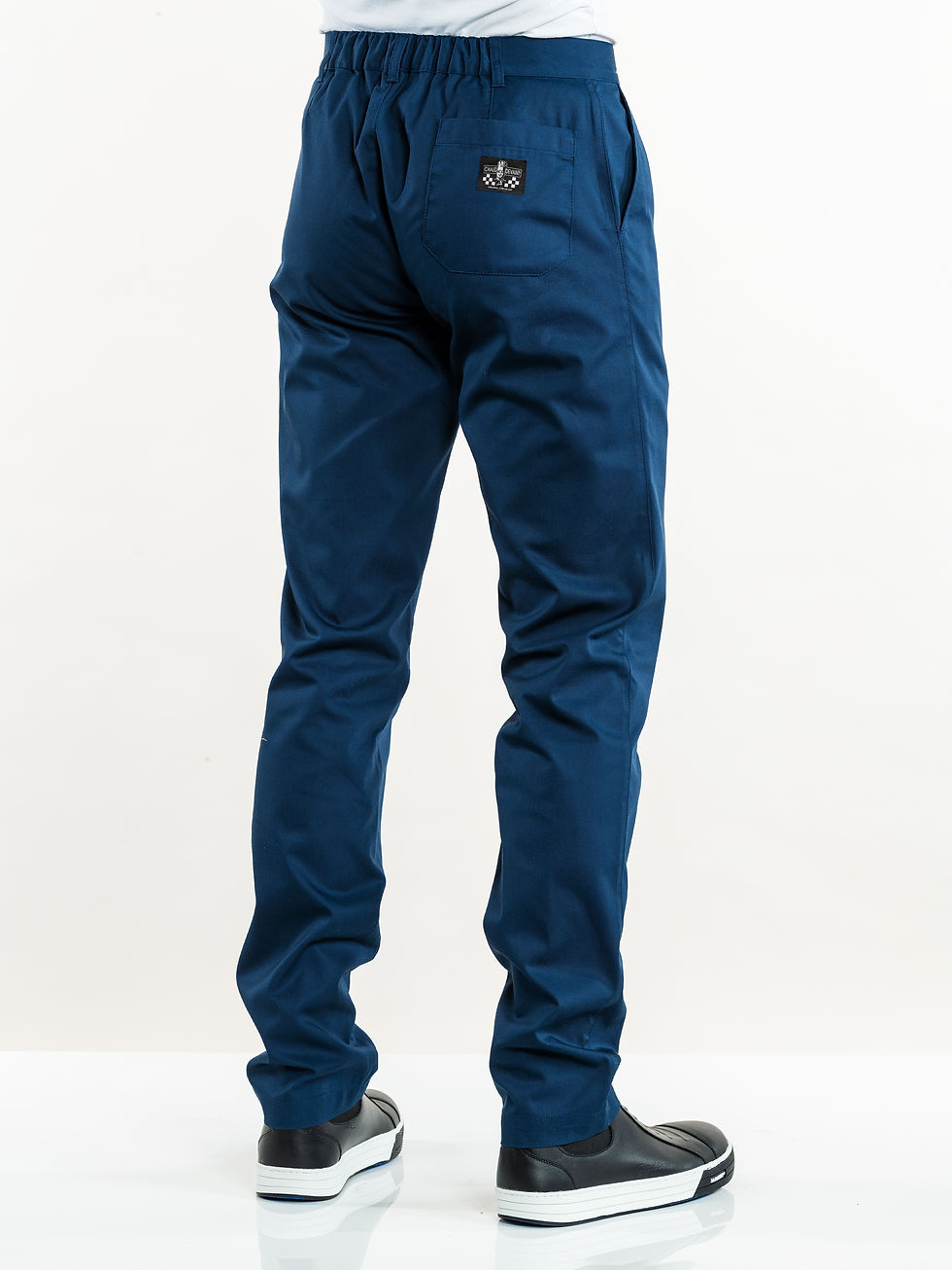 Marino Navy Trousers Rear Close Up