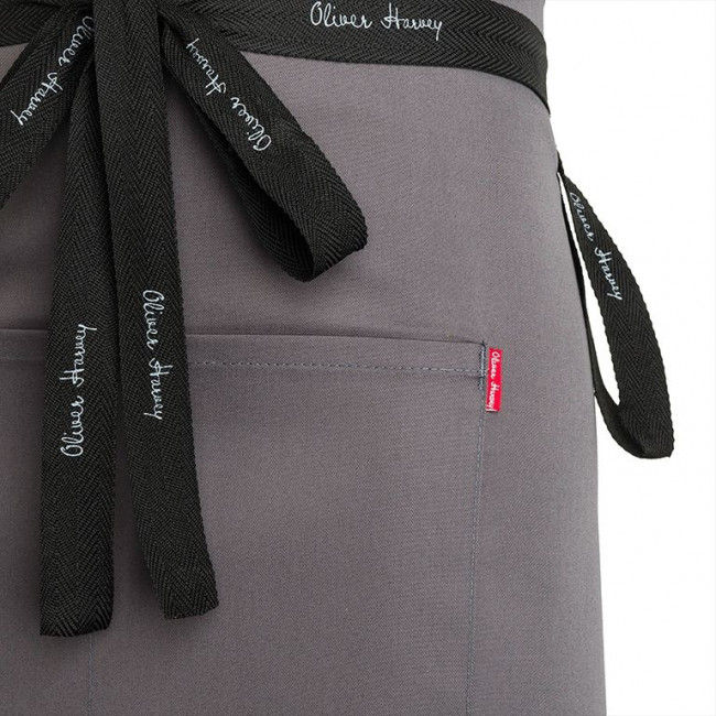 Thumbnail: Oliver Harvey Waist Apron with Pocket Grey Front Detail