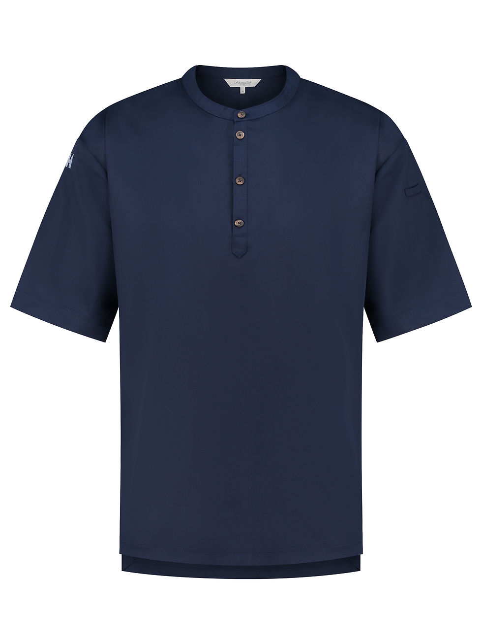 Thumbnail: Le Nouveau Chef Gorgio Short Sleeve Unisex T-Shirt / Jacket Patriot Blue on White Background