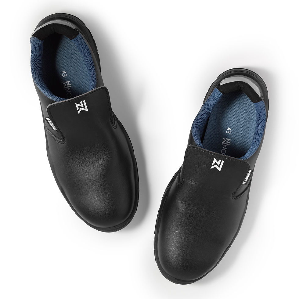Thumbnail: Nordways Brice+ Safety Shoe Black Pair Top View