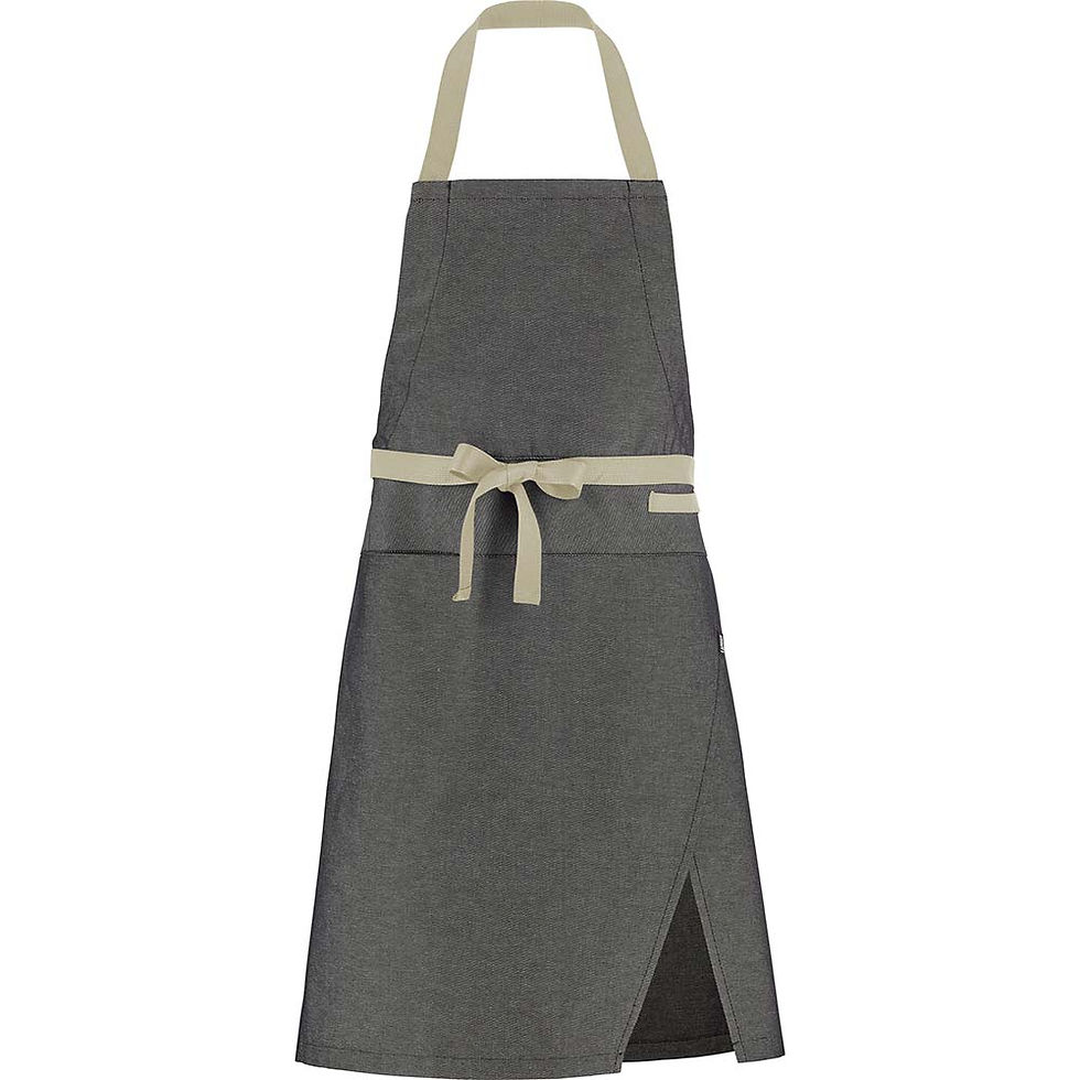 Thumbnail: Lafont Ogonori 2-in-1 Bib/Waist Apron Graphite Grey Front