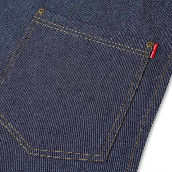 Thumbnail: Oliver Harvey Denim Waist Apron Blue Pocket Detail