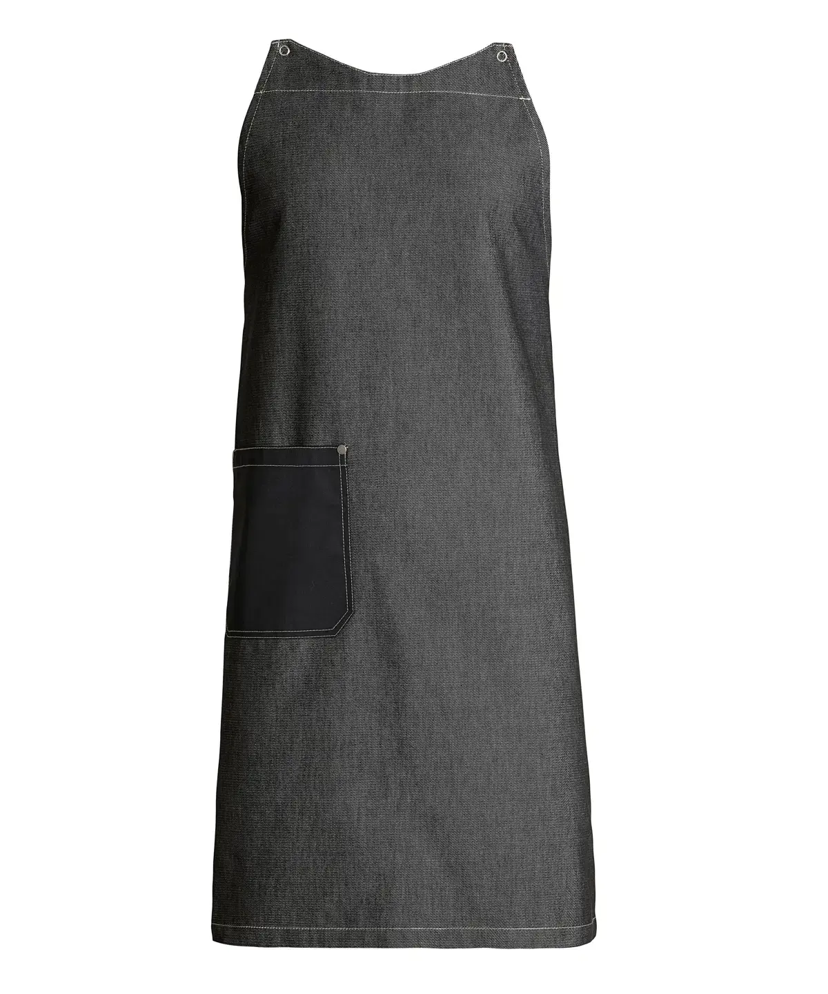 Kentaur Raw Snap-On Bib Apron with Pockets