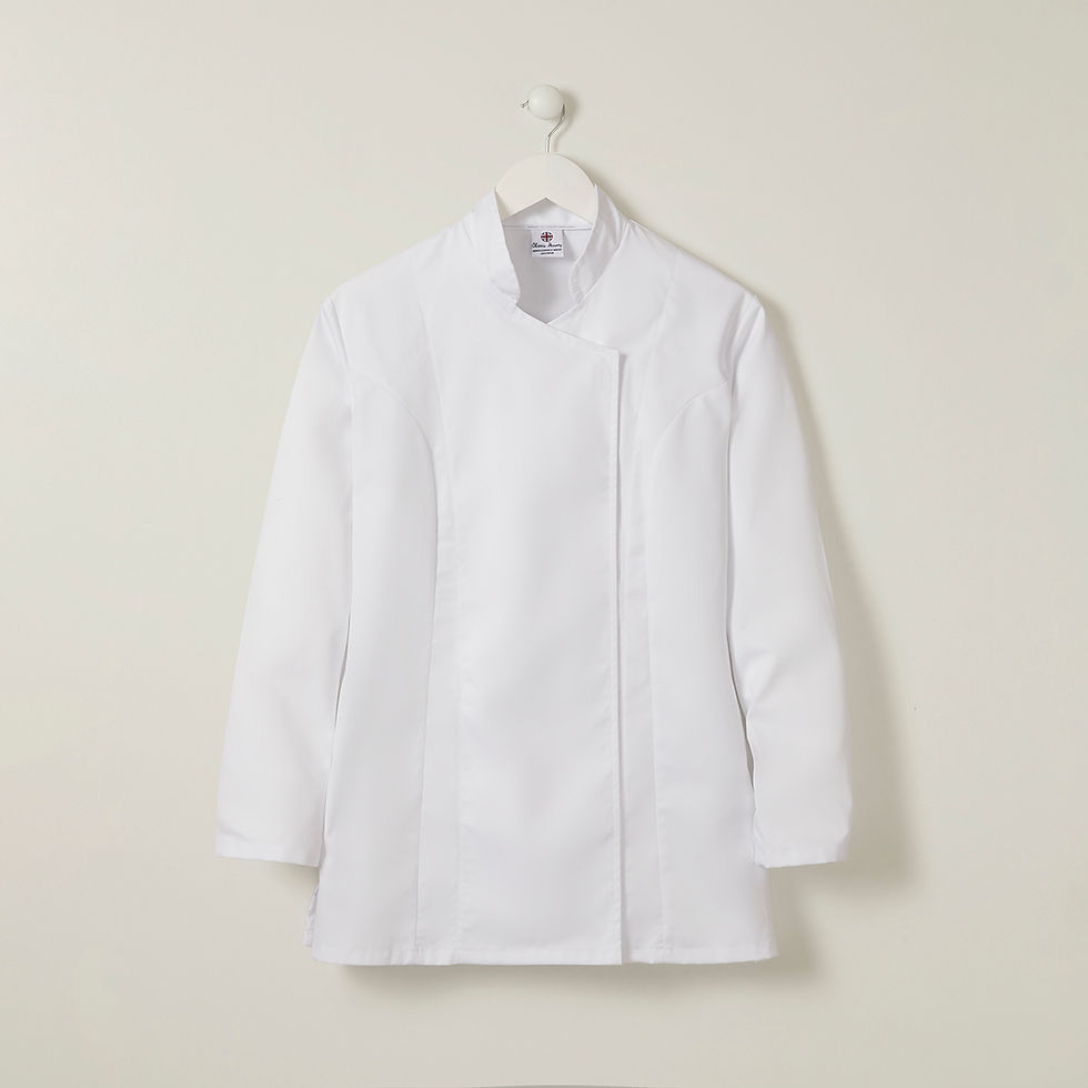 Thumbnail: Oliver Harvey York Long Sleeve Jacket White on Hanger Front