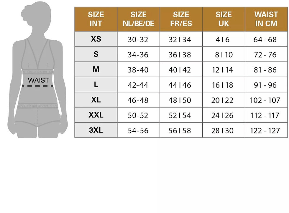 Thumbnail: Chaud Devant Women's Classic Black Trouser Size Chart