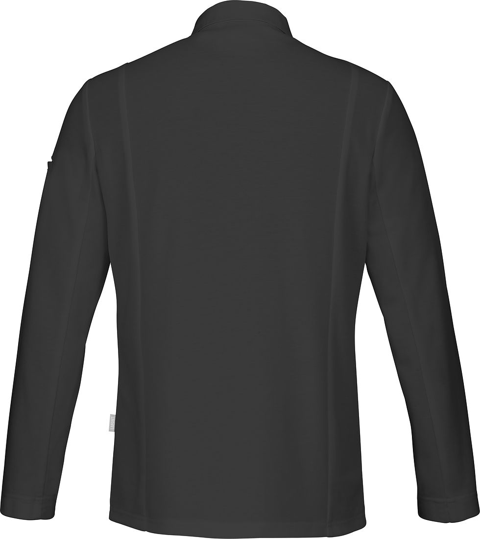 Thumbnail: Lafont New Style Cardamom Men's Chef Jacket Black Back