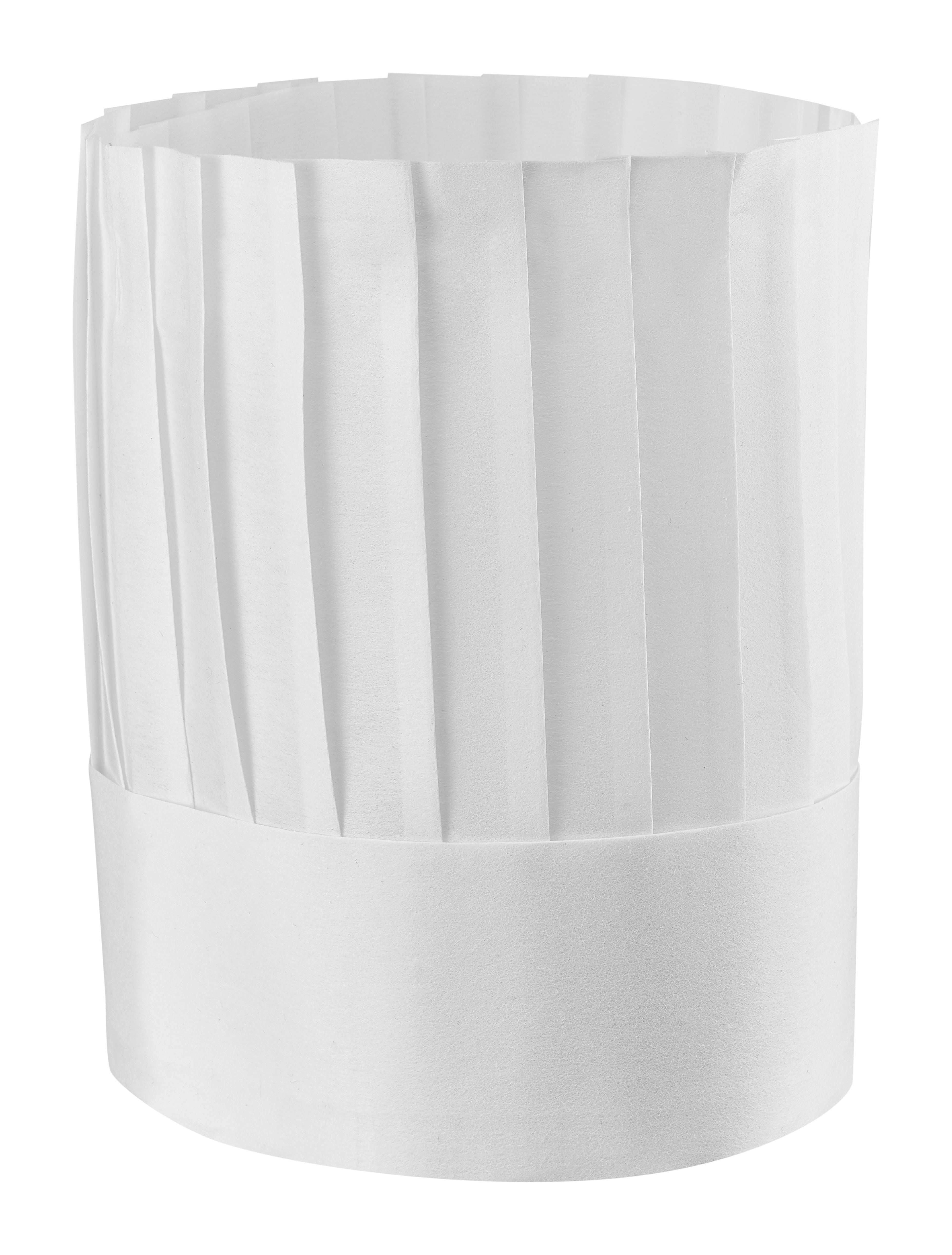Lafont Millefeuille Tall Traditional Pleated Chefs Hat White