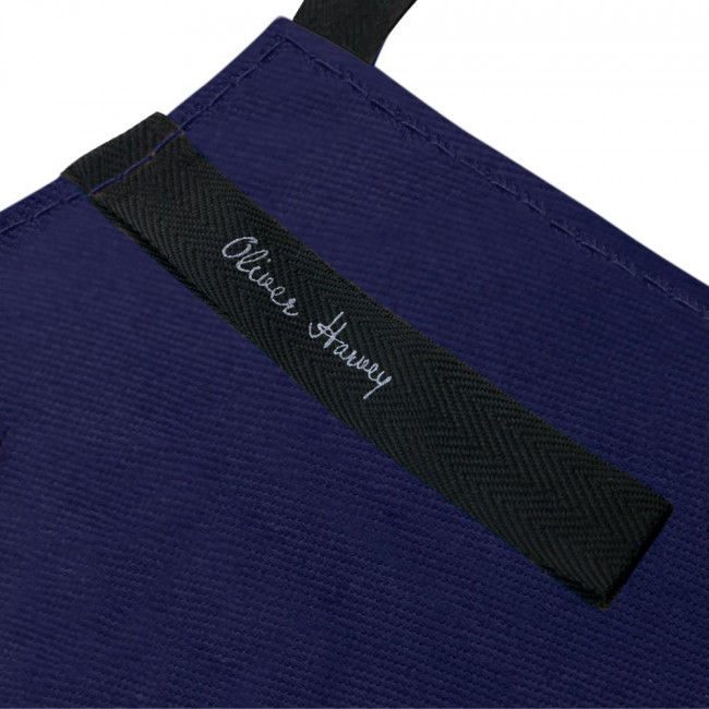 Thumbnail: Oliver Harvey Front of House 100% Cotton Bib Apron Navy Waist Tie Detail