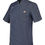 Thumbnail: Lafont Denim Blue Short Sleeve Bievre Chef Jacket Side