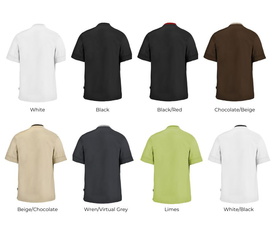Thumbnail: Lafont Parsley Men's Short Sleeve Chef Jacket Collection Black