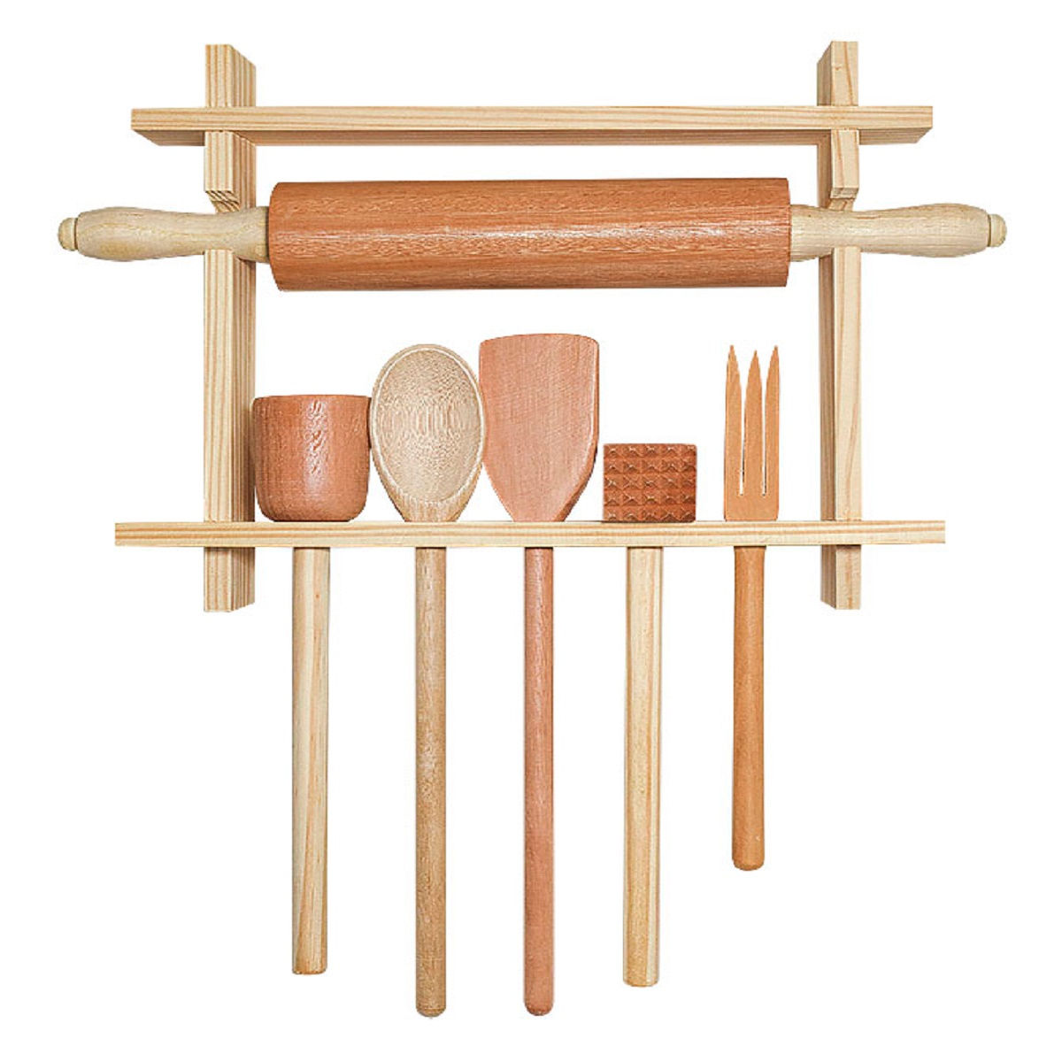 Kit 7 peças com suporte